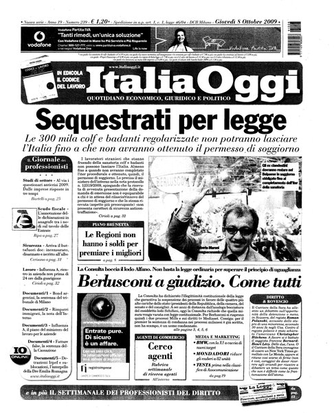 Italia oggi : quotidiano di economia finanza e politica